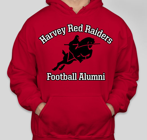 Harvey Red Raider Football Alumni Hoodies To Support Current