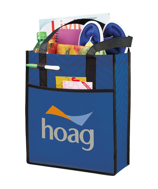 Chevron Non-Woven Shopper Tote Bag