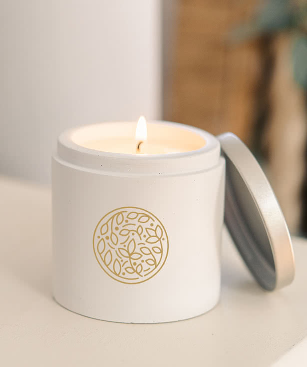 Cali Clay Cement Candle