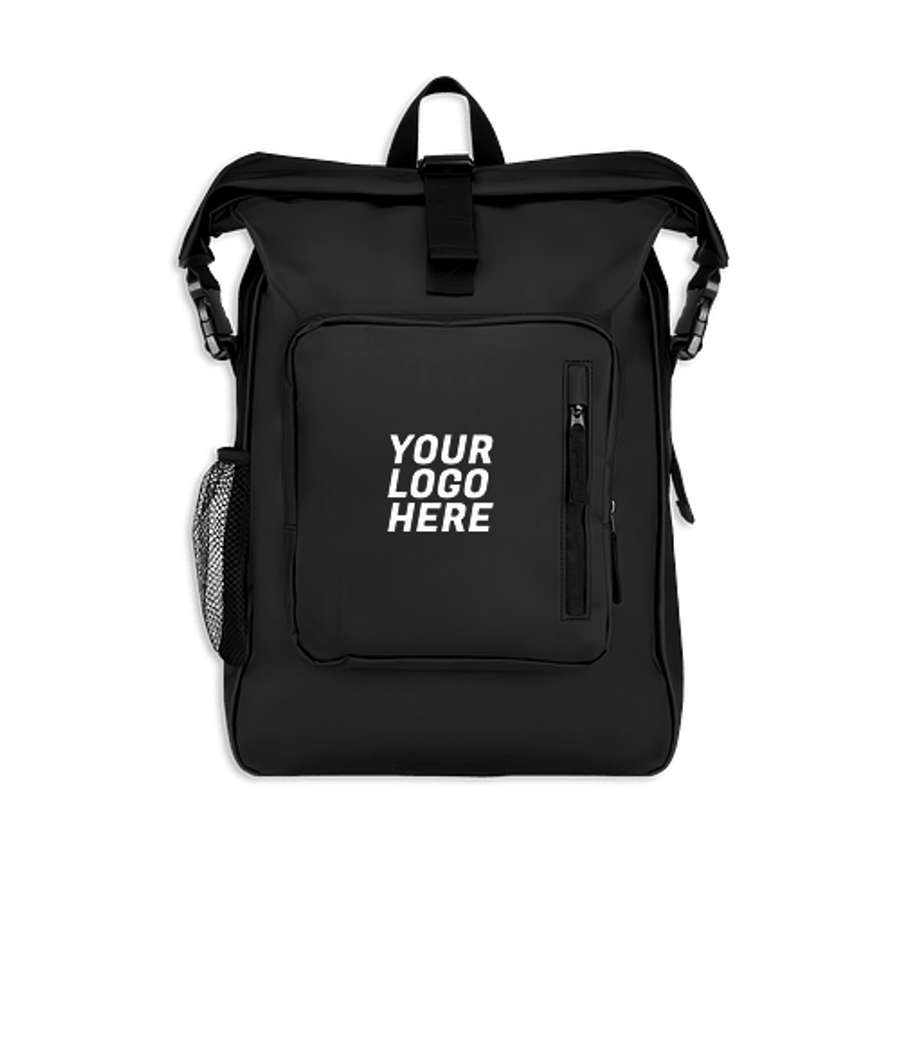 Drift Roll Top 14" Computer Backpack in Black