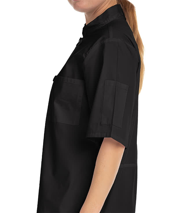 Edwards 10 Button Mesh Back Short Sleeve Chef Coat