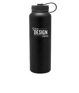 40 oz. h2go Venture Copper Vacuum Insulated Water Bottle - Color: Black