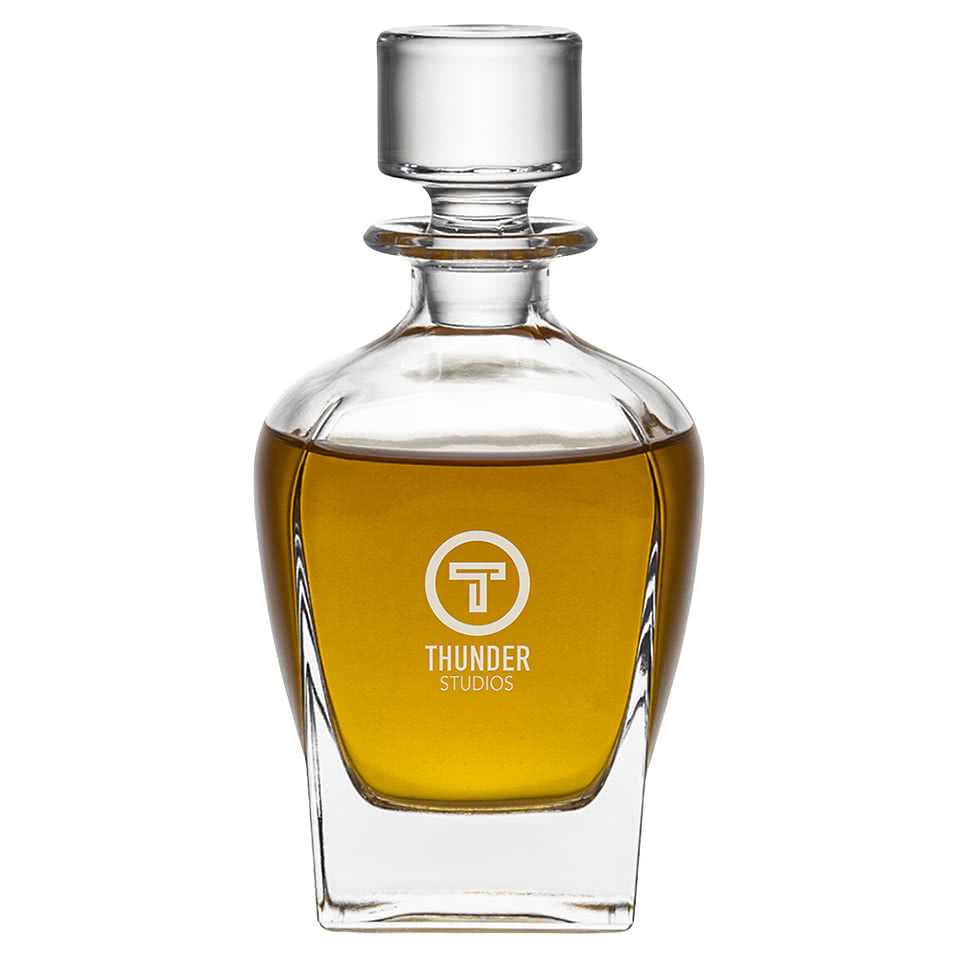 Laser Etched 24 oz. Sterling Heathfield Decanter with Lid