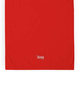 Heavyweight Embroidered Beach Towel - Color: Red