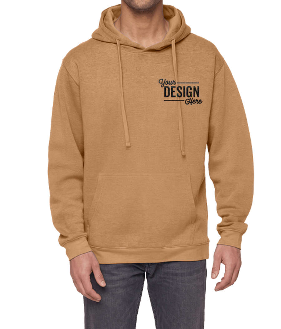 Live & Tell by LAT Elevated Fleece Pullover Hoodie in Coyote Brown
