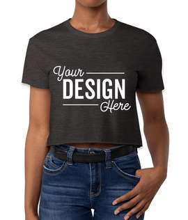 Next Level Women's Crop T-shirt - Color: Charcoal