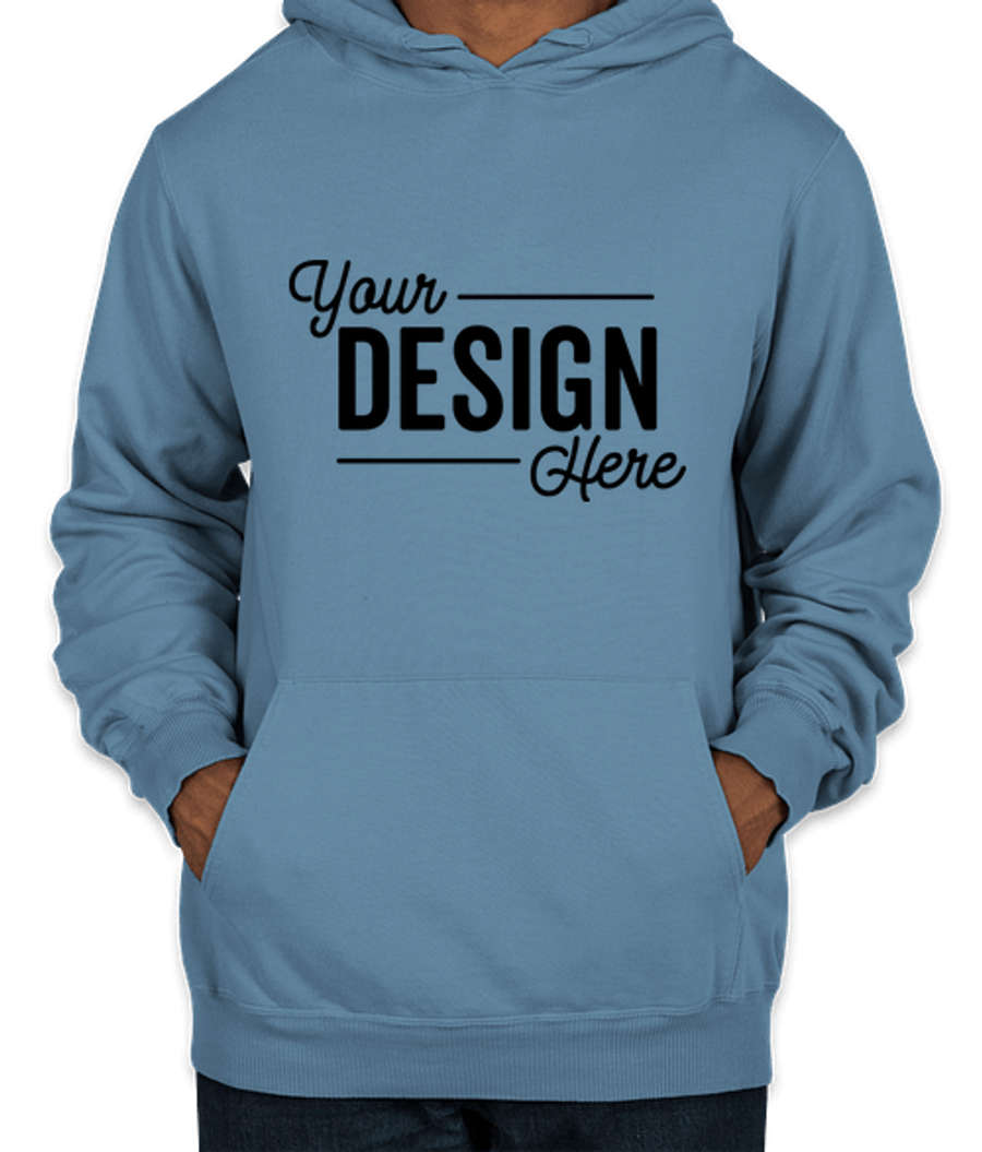 Port & Company Pigment Dyed Pullover Hoodie in Blue Moon