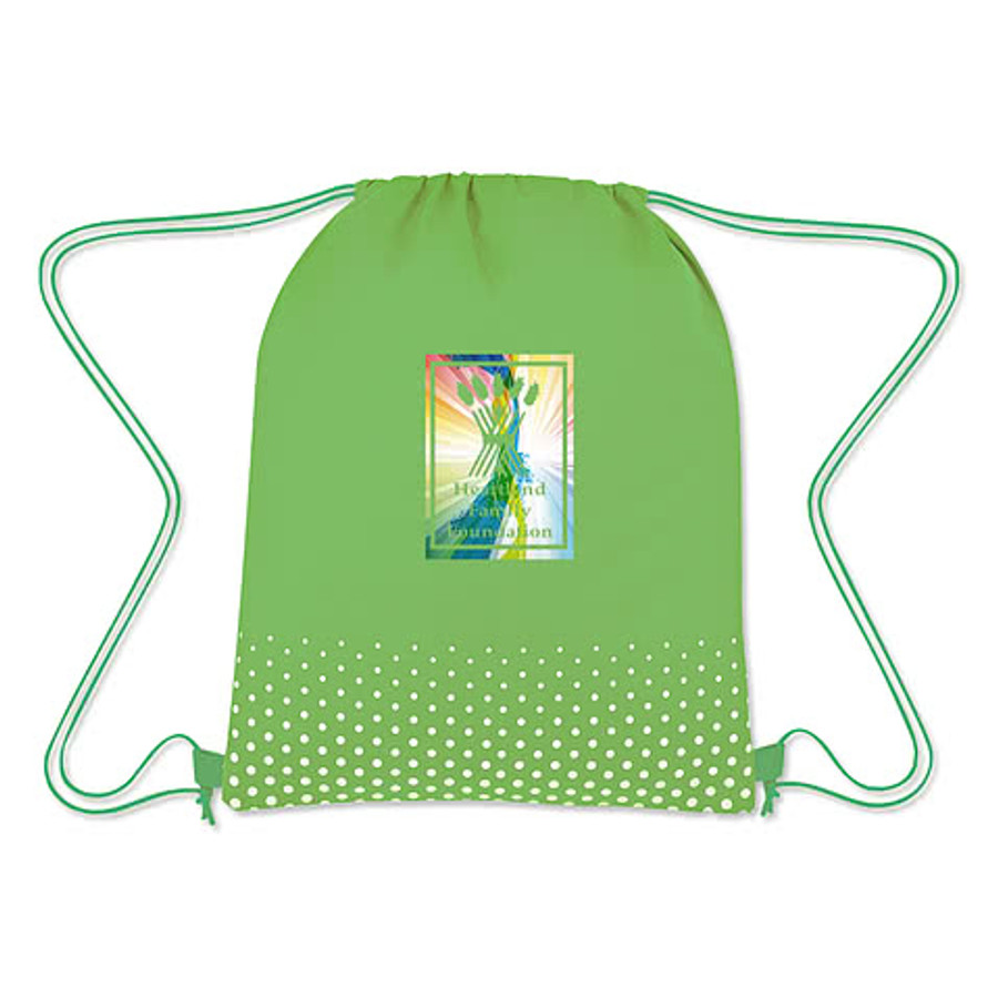 Full Color Connect the Dots Drawstring Bag