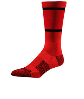 Classic Crew Socks - Color: Red