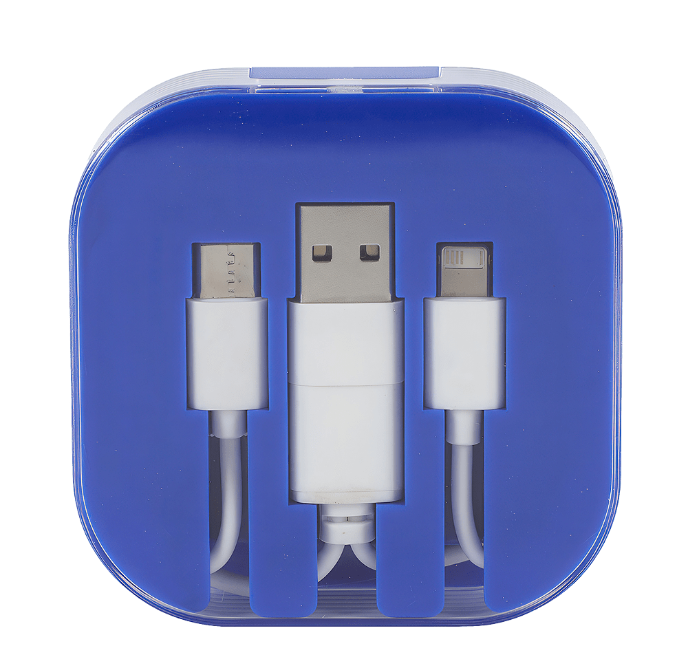 Tetra 4-in-1 Charging Cable With Recycled ABS Case & Built-In Phone Stand-default