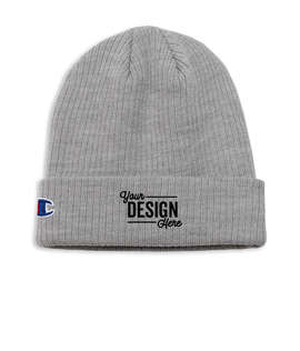 Champion Ribbed Knit Beanie - Color: Heather Grey