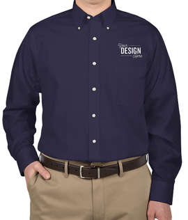Van Heusen Baby Twill Dress Shirt - Color: Navy