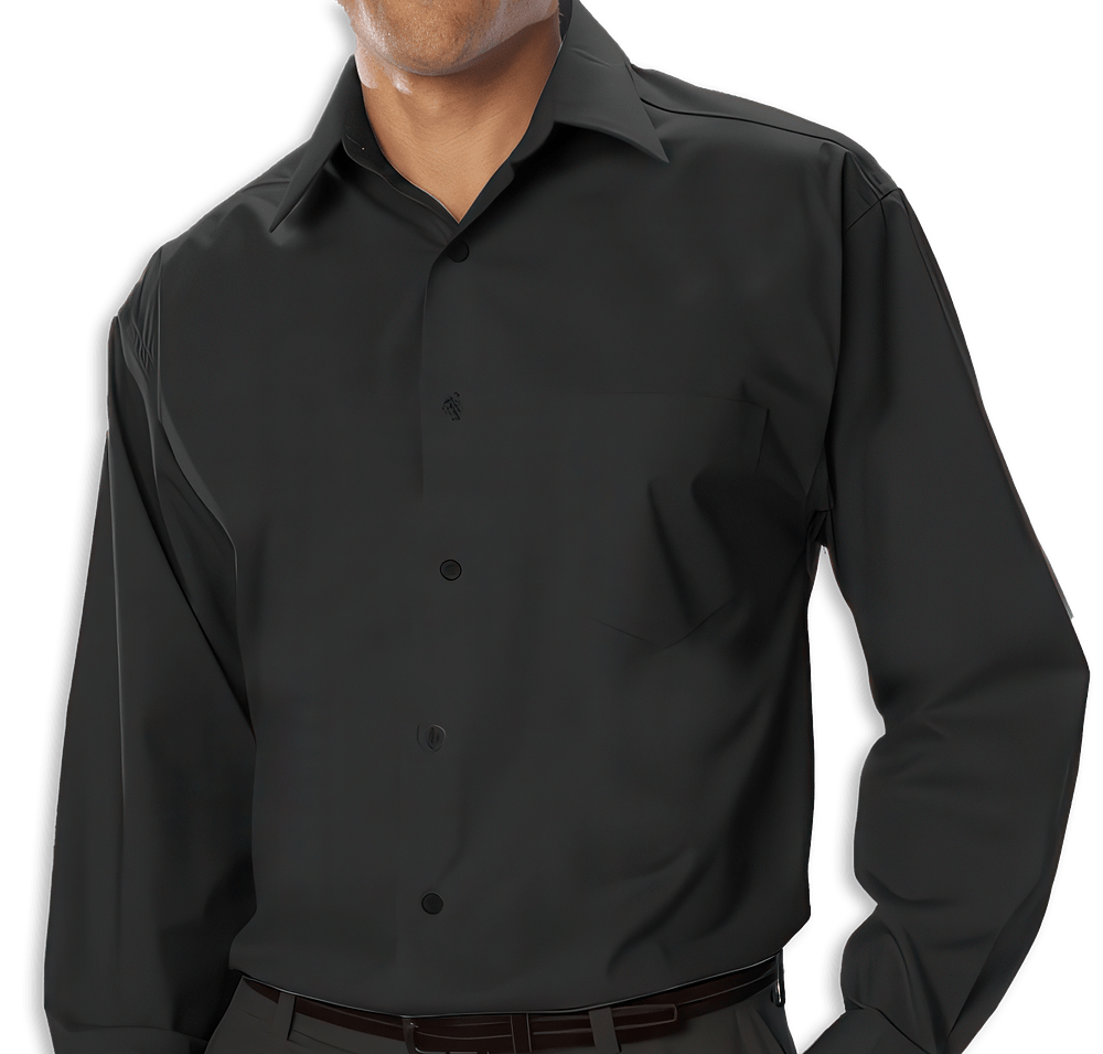 Blue Generation Stretch Poplin Long Sleeve Dress Shirt-default