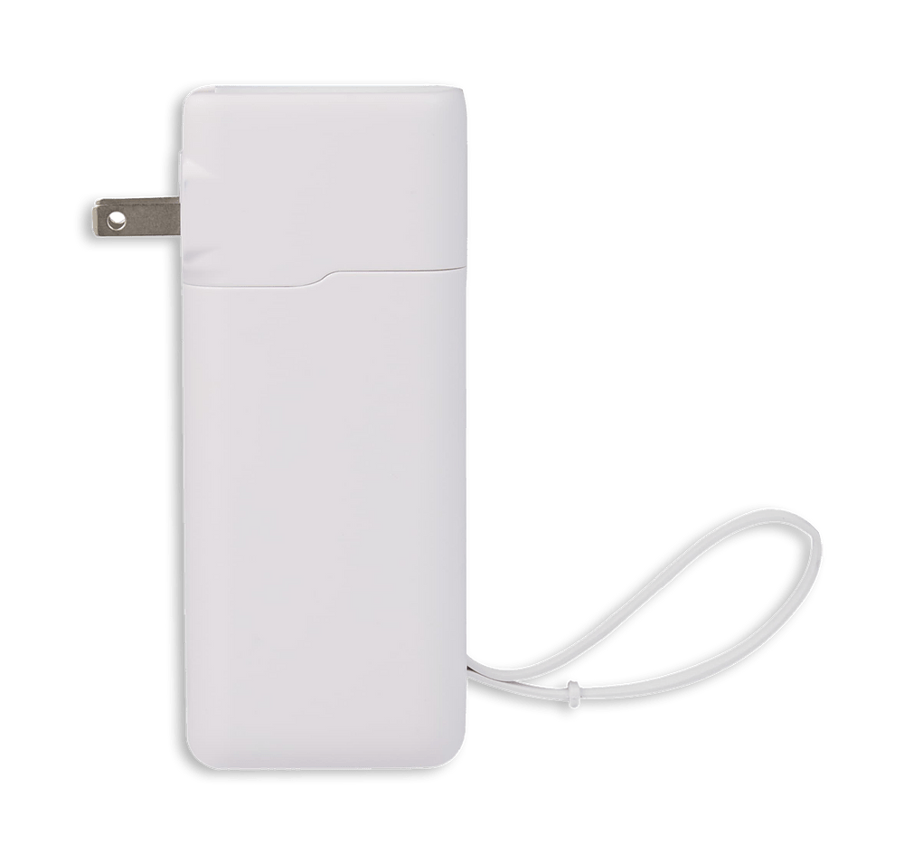 Full Color 10,000 mAh Portable Power Bank with AC Adapter-default
