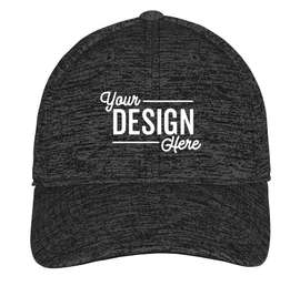 Sport-Tek Electric Heather Performance Hat - Color: Grey / Black Electric