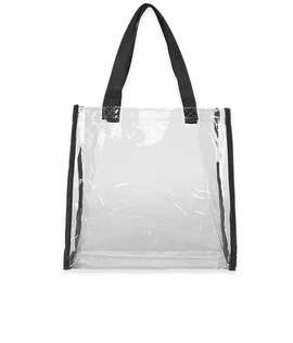 Clear Game Day Tote Bag - Color: Clear / Black