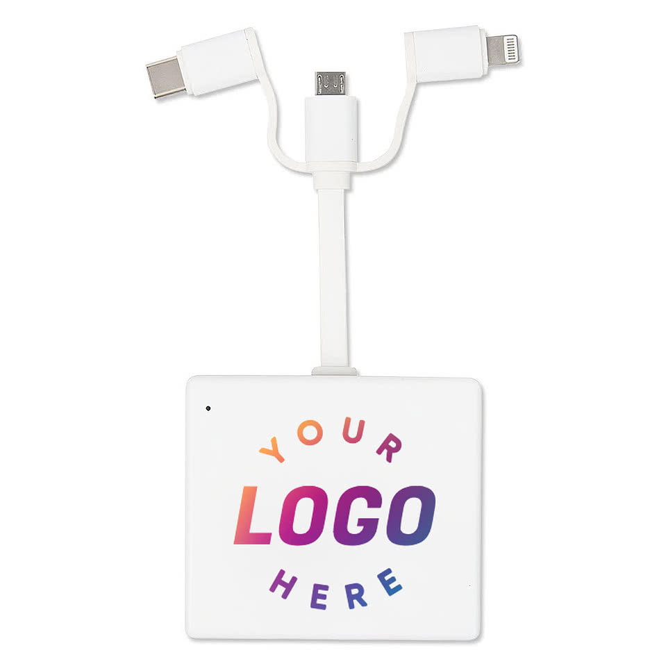 Full Color Flamingo 3,000 mAh 3-in-1 Power Bank