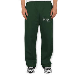 Jerzees Open Bottom Sweatpants - Color: Forest Green