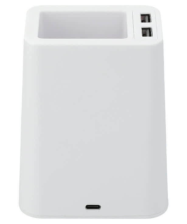 Wireless Charger Pen Holder with Dual Outputs