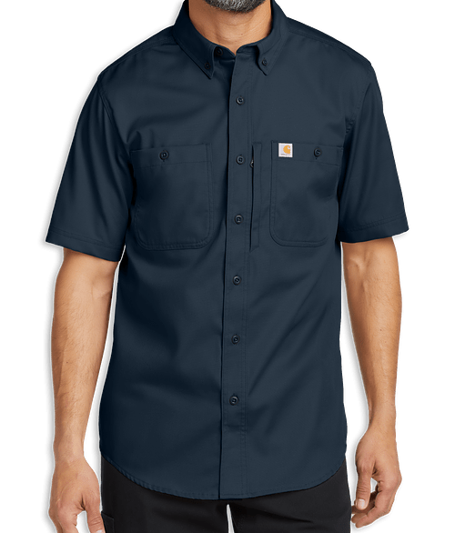 Carhartt Rugged Professional Series Short Sleeve Work Shirt in Navy