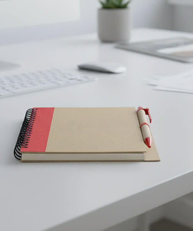 Promo Write Spiral Recycled Notebook with Pen