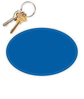 6 in. x 4 in. Oval Bumper Sticker - Color: Blue