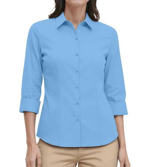 sachin and babi light blue dress Port Authority® Ladies Long Sleeve Easy Care Shirt with Embroidered 4-H  Logo main image 1