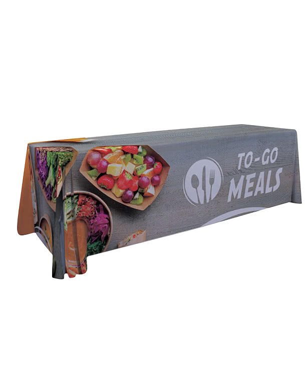 Full Color 8' Premium Throw Tablecloth