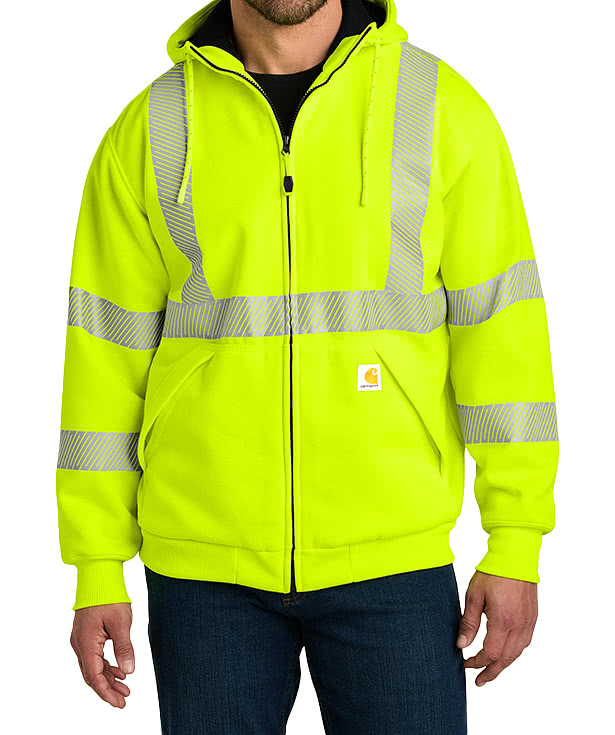 Carhartt Class 3 Heavyweight Safety Zip Hoodie