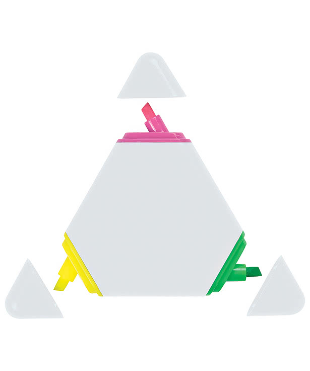 Full Color 3-in-1 Triangle Shaped Highlighter