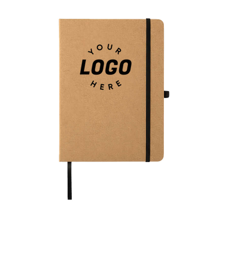 Kraft Recycled Hard Cover Notebook in Natural