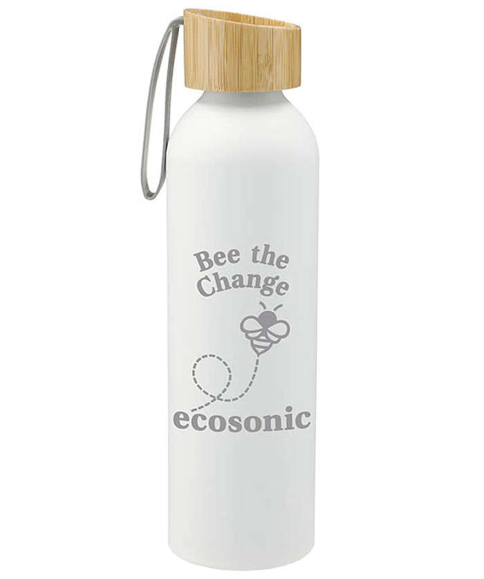 22 oz. Ryze Aluminum Sports Water Bottle with Bamboo Lid