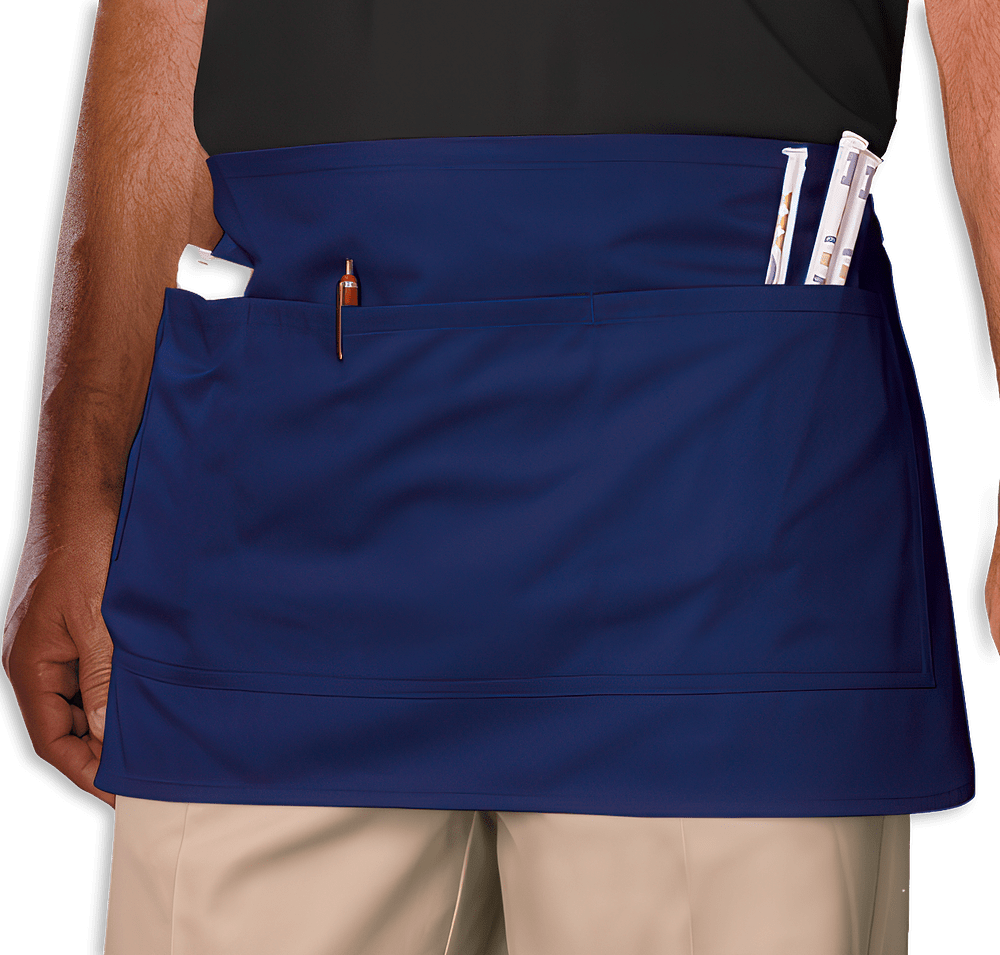 Blue Generation Scotchgard Treated Four-Pocket Waist Apron - Printed-default
