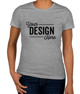 Next Level Women's Slim Fit USA-Made Jersey T-shirt - Color: Heather Grey