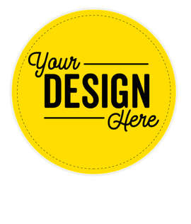 Full Color 4 in. Circle Magnet - Color: Yellow