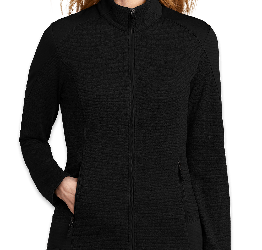Port Authority Women's Full Zip Grid Tech Fleece Jacket-default