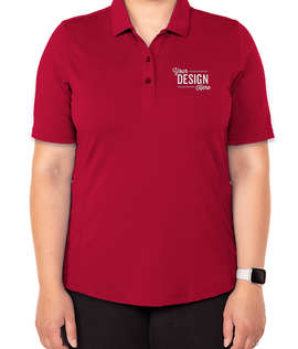 Cutter & Buck Women's Virtue Eco Pique Performance Polo - Color: Cardinal Red