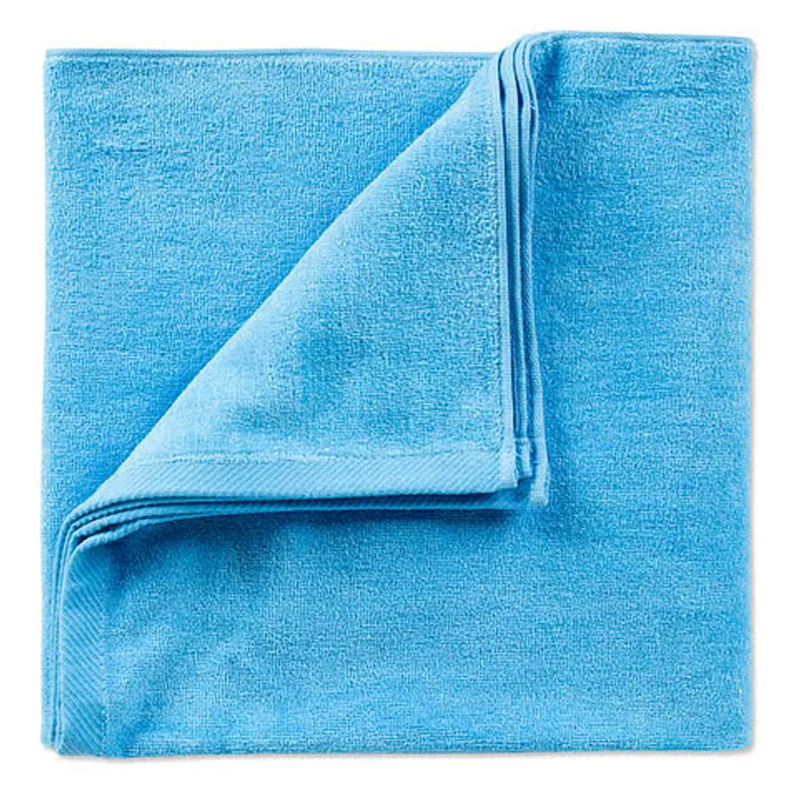 Lightweight Embroidered Beach Towel in Royal Blue