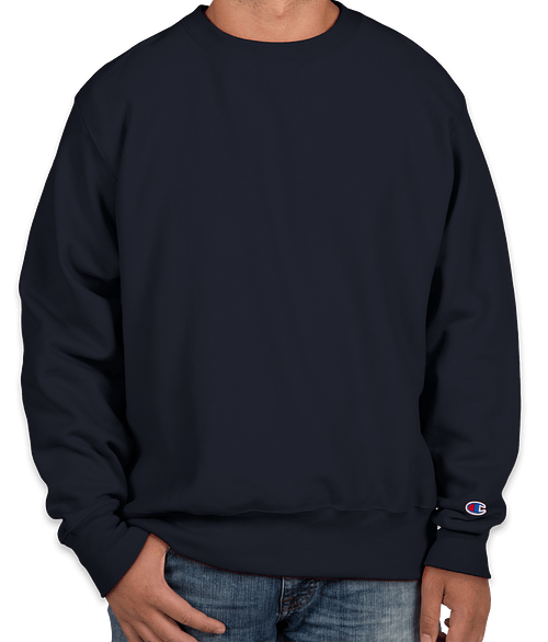 Champion Heavyweight Reverse Weave Crewneck Sweatshirt in Navy
