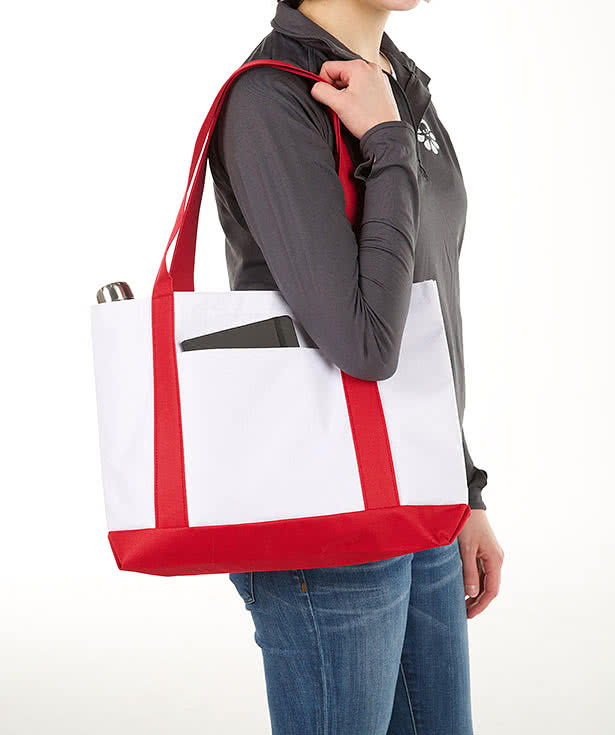 Embroidered Large Cruiser Poly Tote Bag
