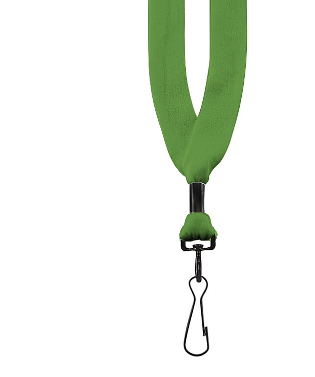 3/4" Cotton Lanyard with Metal Crimp and Swivel Snap Hook
