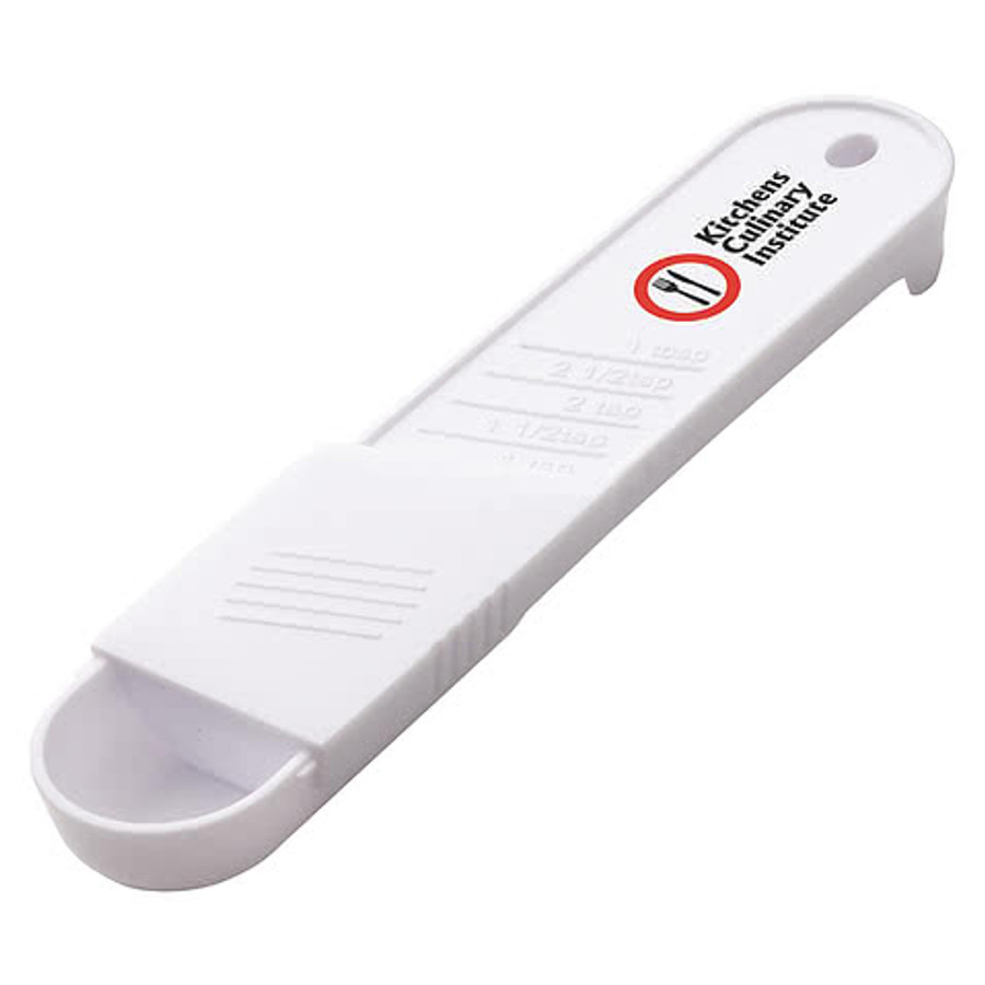 Slide-Adjust Measuring Spoon in White