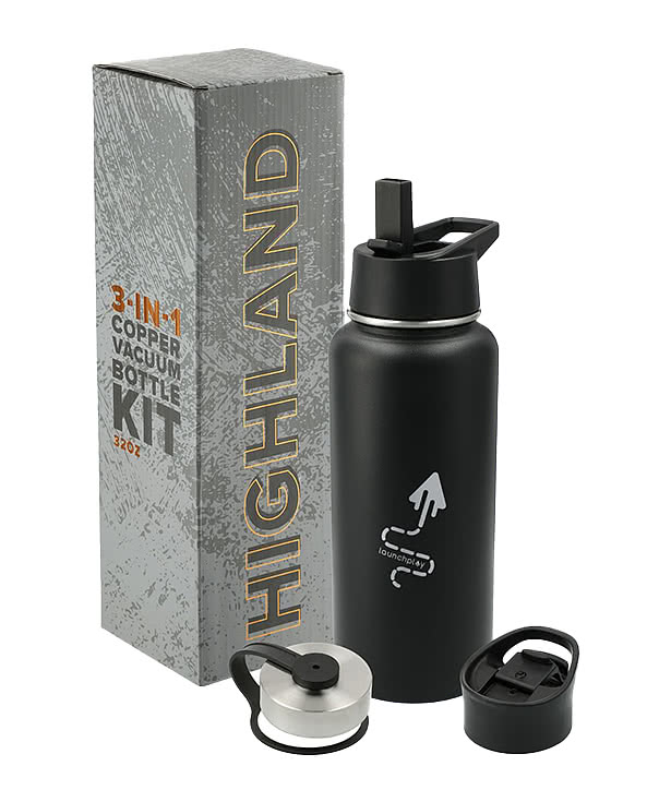 32 oz. Highland 3-in-1 Stainless Steel Insulated Water Bottle