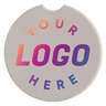 Full Color Round Absorbent Stone Car Coasters (Set of 2)