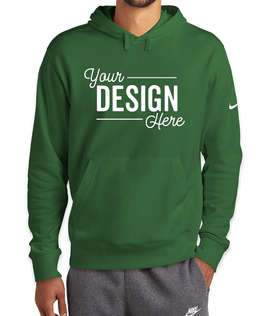 Nike Club Fleece Sleeve Swoosh Pullover Hoodie - Color: Gorge Green