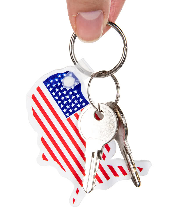 USA Flag Keychain