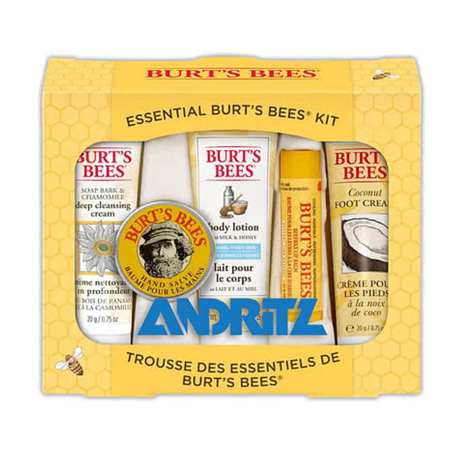 Full Color Burt's Bees 5-Piece Essential Personal Care Kit in Yellow