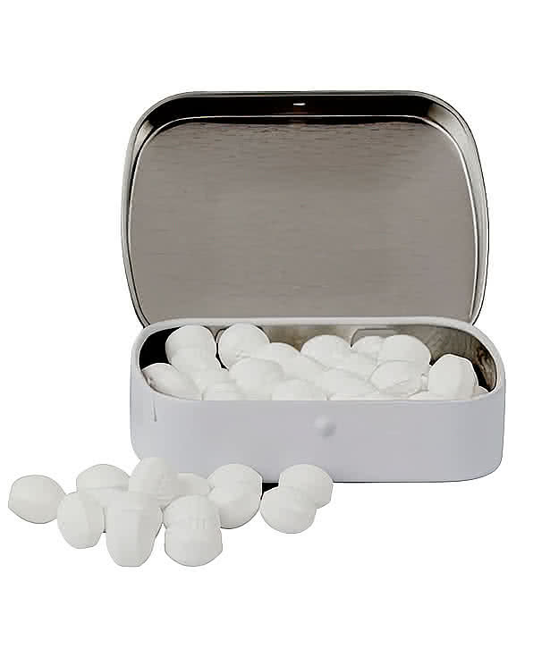 Full Color Domed Tin with Golf Ball Shaped Mints