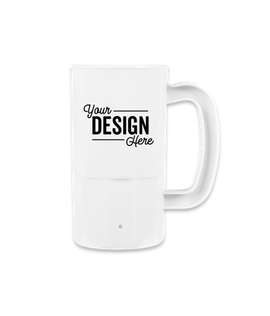 14 oz. Plastic Beverage Mug - Color: White