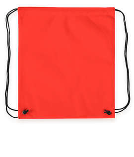 Promotional Non-Woven Drawstring Bag - Color: Red